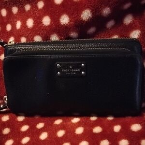 Kate Spade Black Leather Clutch